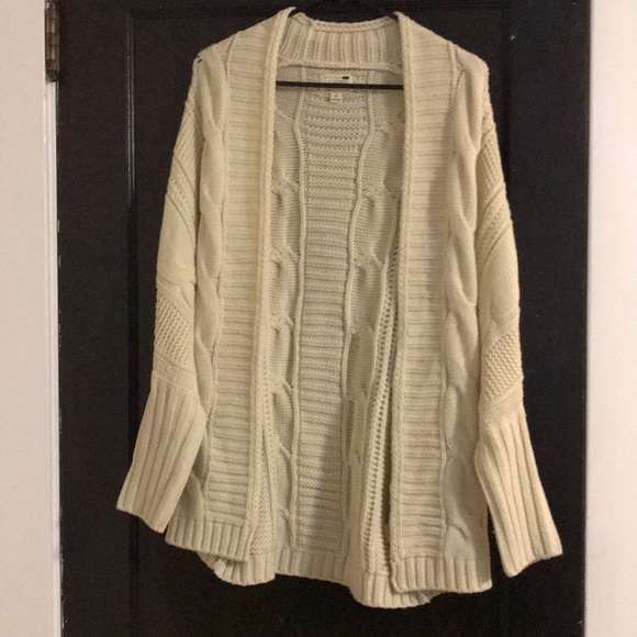 Cream Sweater Cardigan - Picture 1 of 3